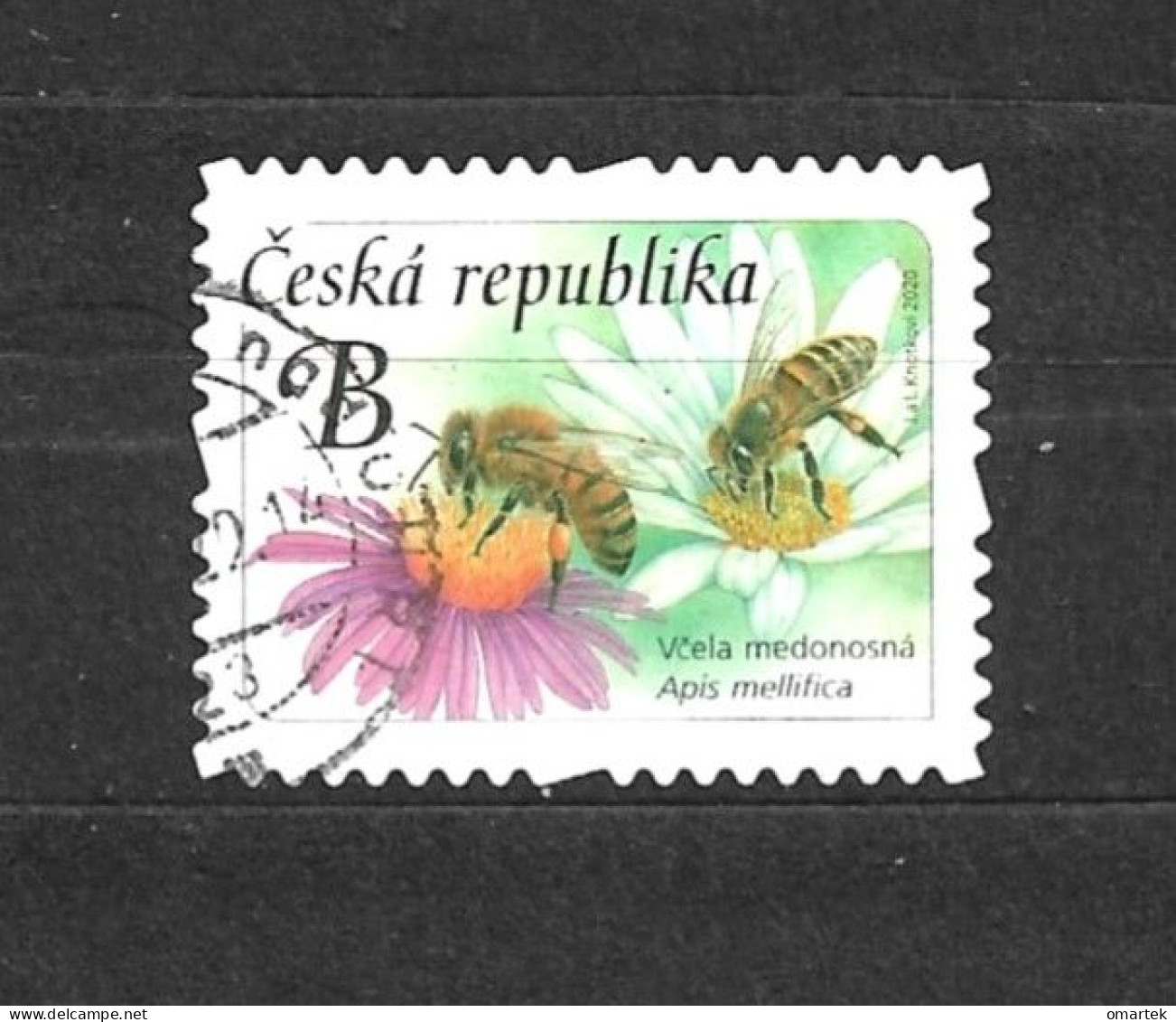 Czech Republic 2020 ⊙ Mi 1067 Sc 3824 Yt 943 Honey Bee. Tschechische Republik. C14 - Usados