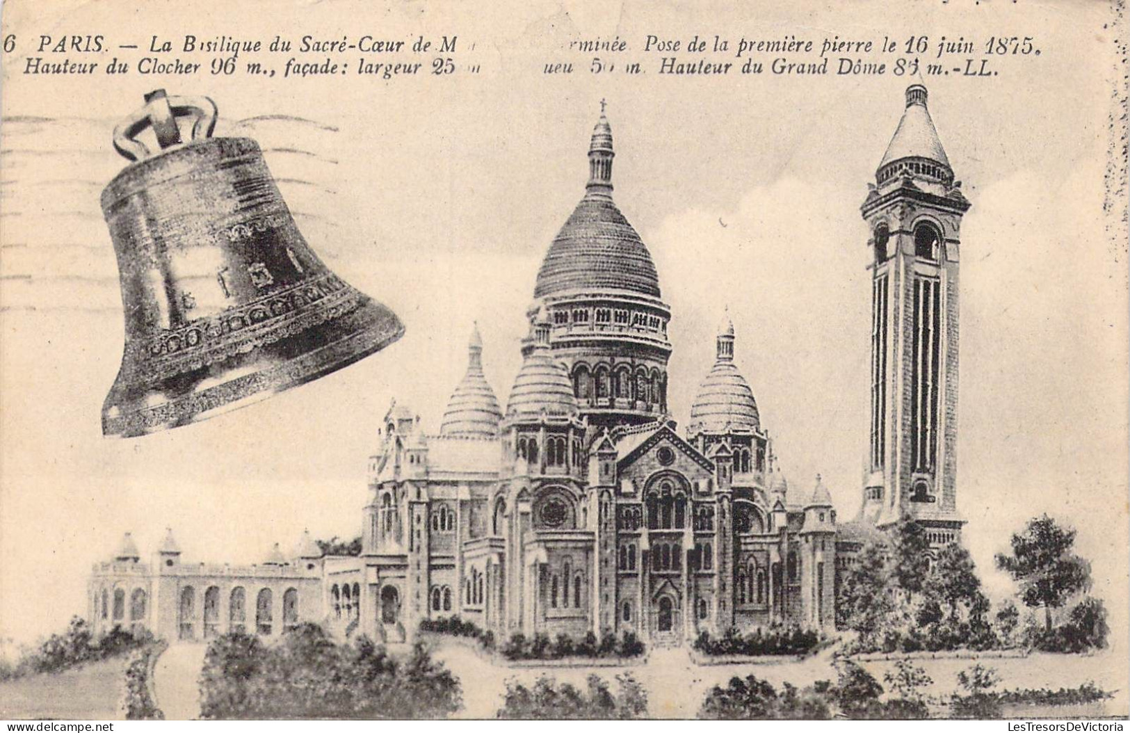 FRANCE - 75 - Paris - La Basilique Du Sacré-Cœur - Carte Postale Ancienne - Sacré Coeur