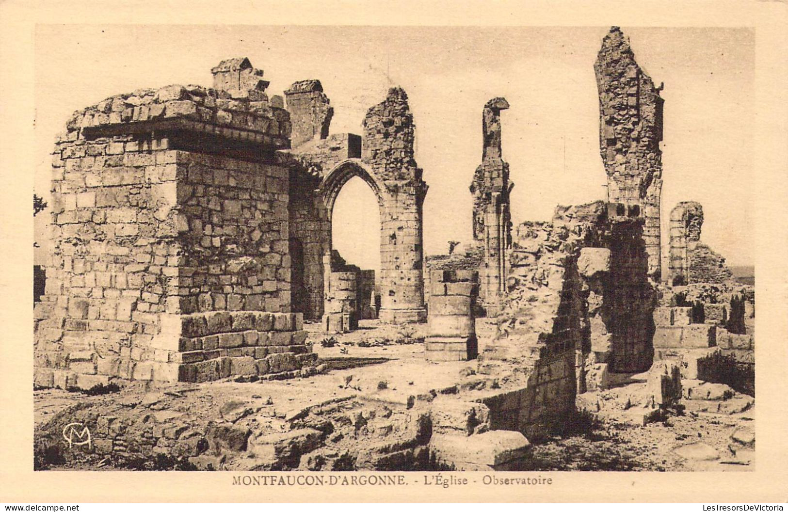 FRANCE - 55 - Montfaucon-d'Argonne - L'Eglise - Observatoire - Carte Postale Ancienne - Other & Unclassified