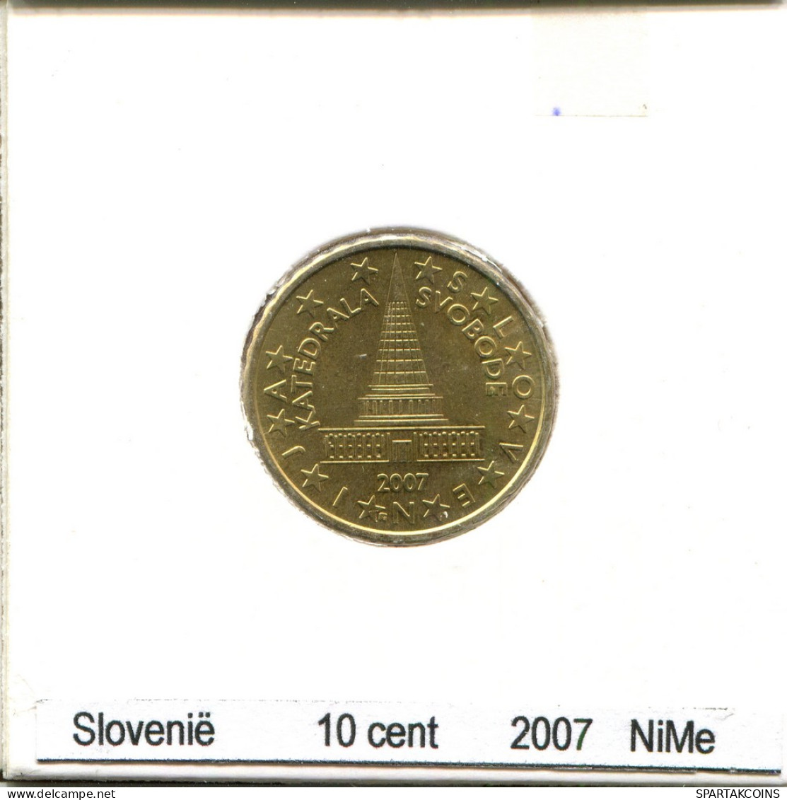 10 EURO CENTS 2007 SLOVÉNIE SLOVENIA Pièce #AS579.F - Slovenia