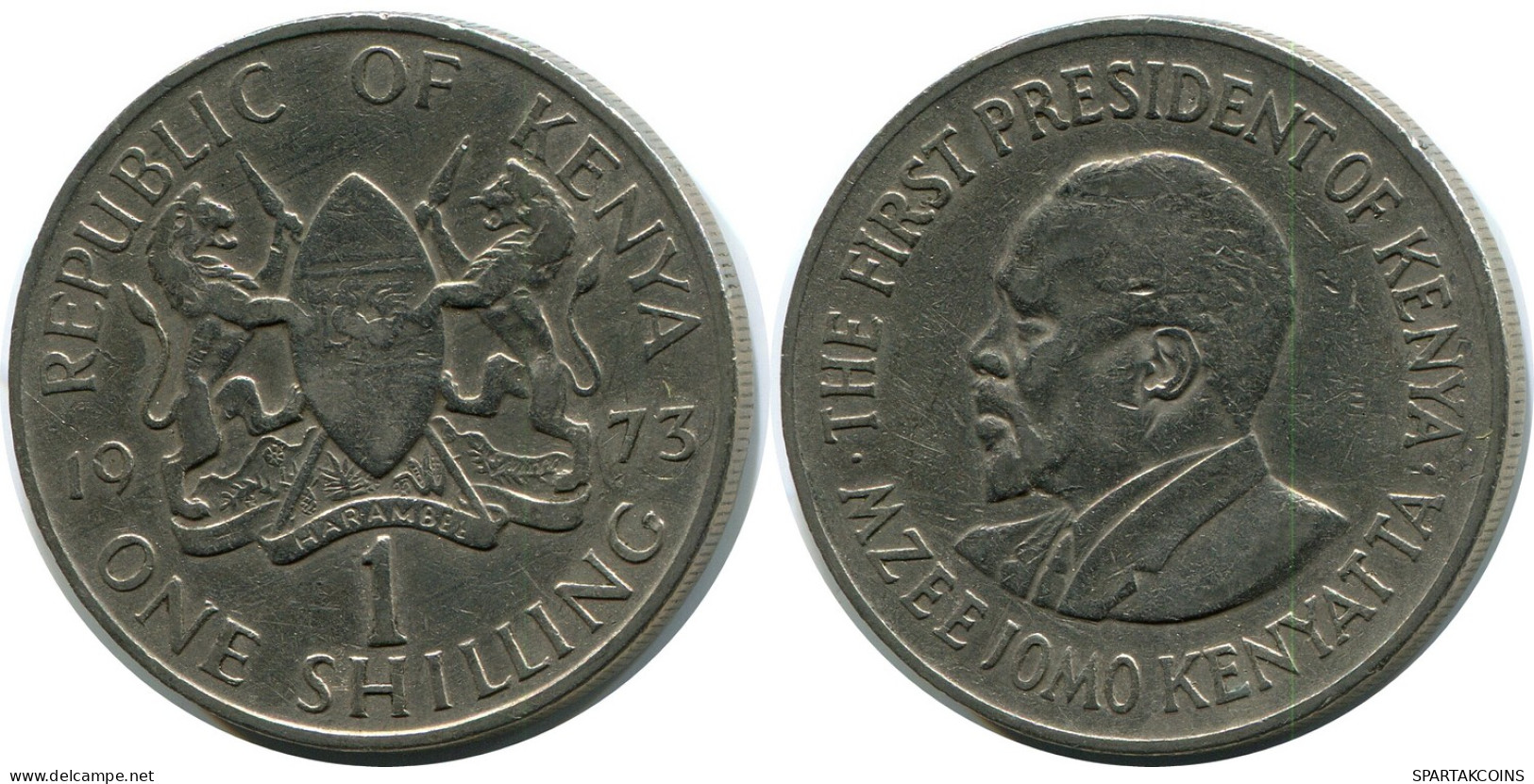 1 SHILLING 1973 KENYA Moneda #AZ189.E - Kenia