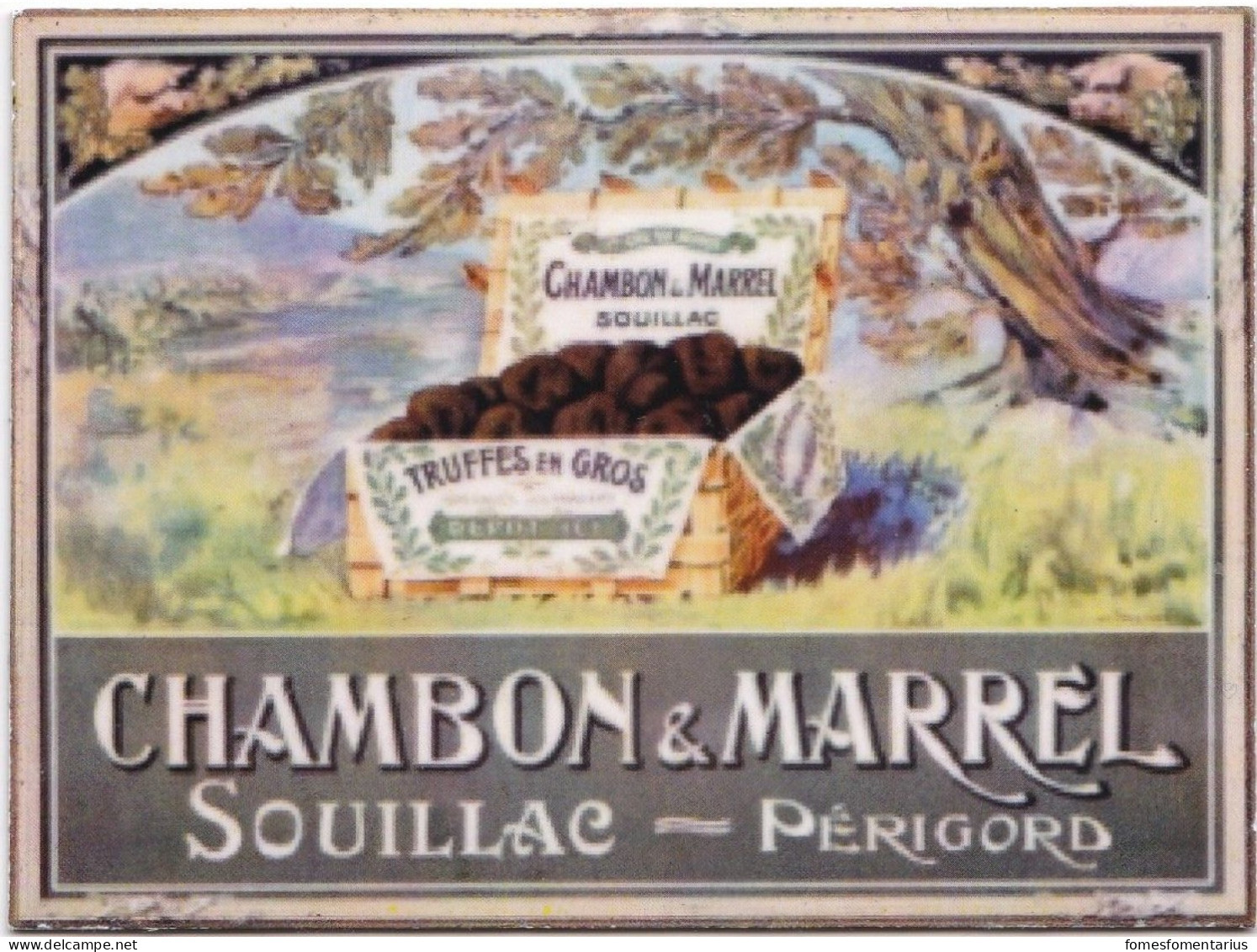 Magnet Superbe Peu Courant, Chambon Et Marrel Champignon Truffes Voir Les Scans - Advertising