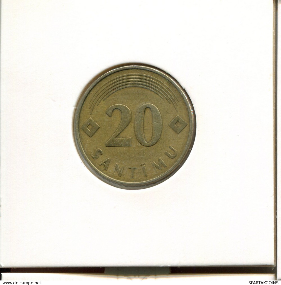 20 SANTIMU 1992 LATVIA Coin #AR672.U - Lettonie