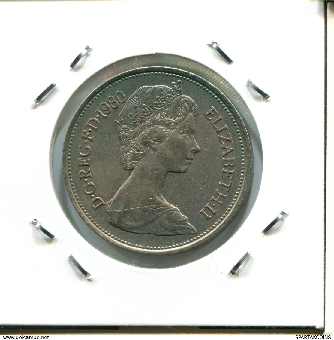 10 PENCE 1980 UK GBAN BRETAÑA GREAT BRITAIN Moneda #AX009.E - 10 Pence & 10 New Pence