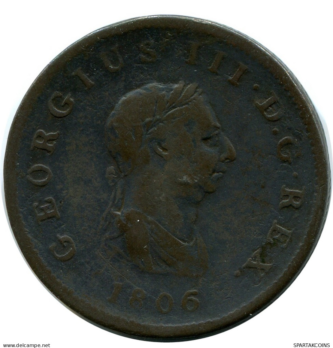 FARTHING 1806 UK GBAN BRETAÑA GREAT BRITAIN Moneda #AZ854.E - A. 1 Farthing