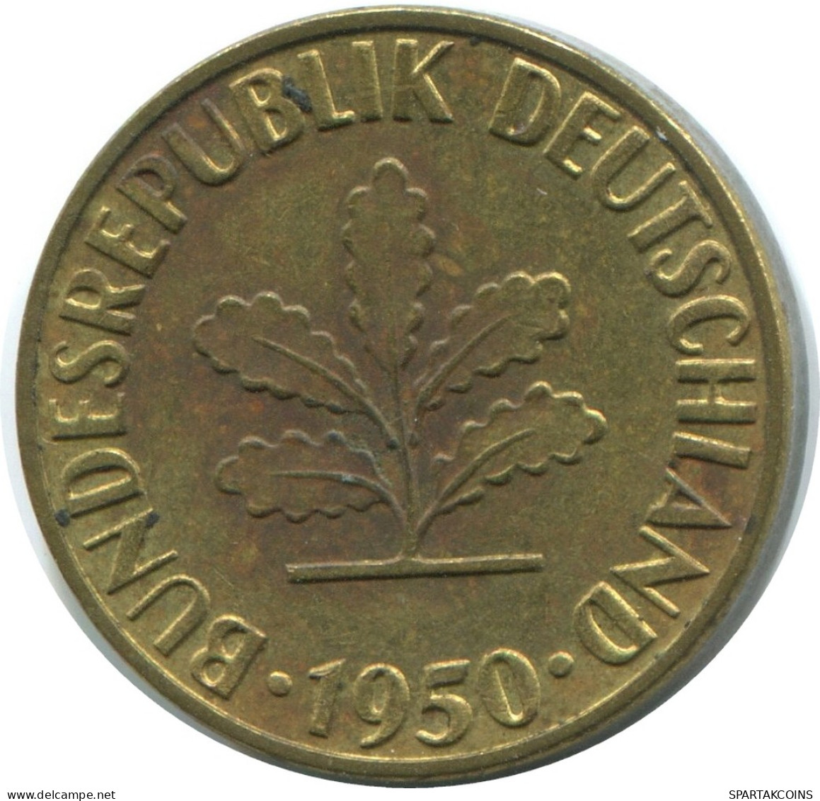 5 PFENNIG 1950 F BRD ALEMANIA Moneda GERMANY #AD877.9.E - 5 Pfennig
