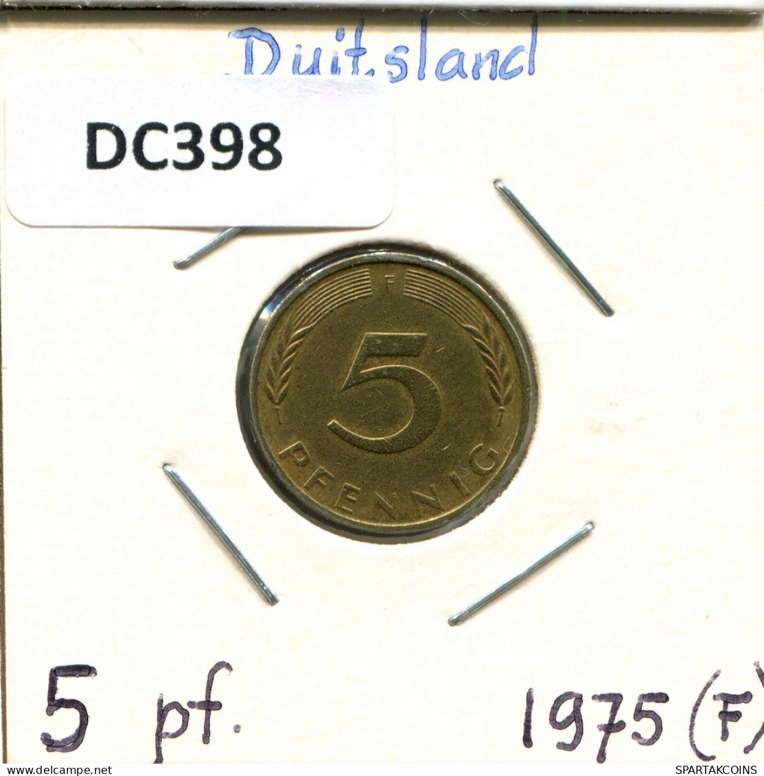 5 PFENNIG 1975 F BRD ALEMANIA Moneda GERMANY #DC398.E - 5 Pfennig
