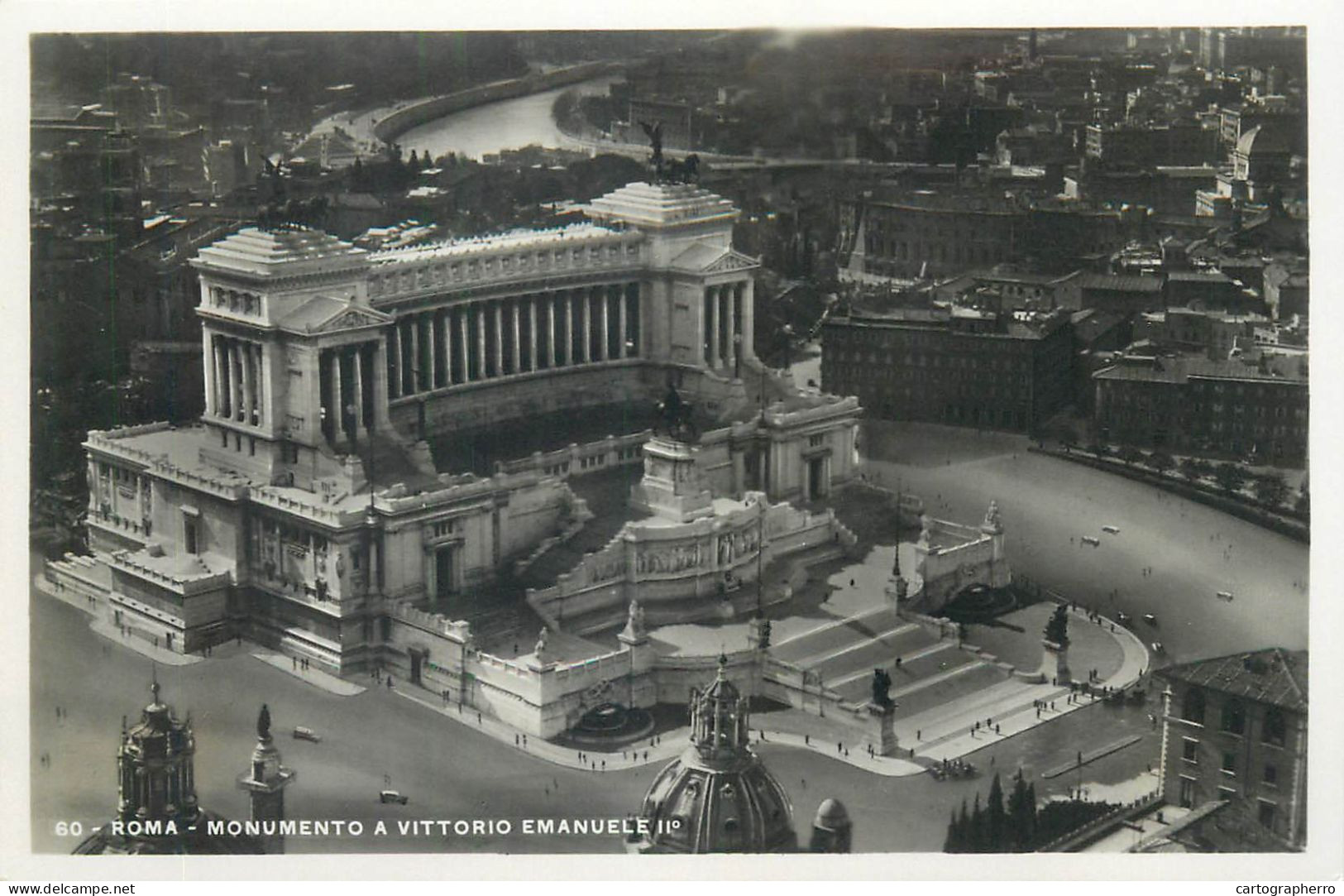Italia Roma (Rome) Cartolina Postale Vera Fotografia E. Verdesi 1930`s Monumento A Vittorio Emanuelle - Altare Della Patria