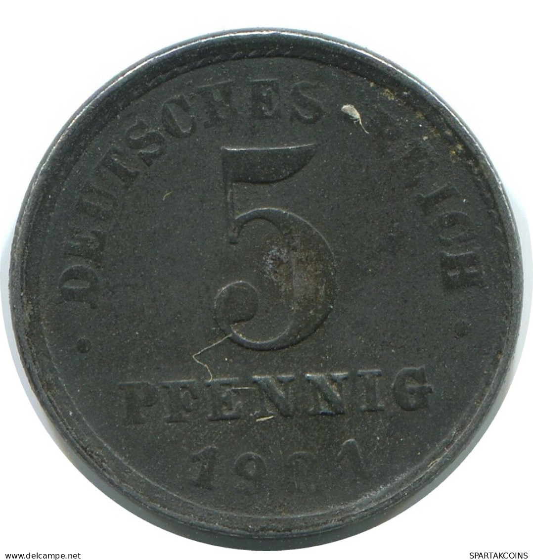 5 PFENNIG 1921 ALEMANIA Moneda GERMANY #AE295.E - 5 Rentenpfennig & 5 Reichspfennig