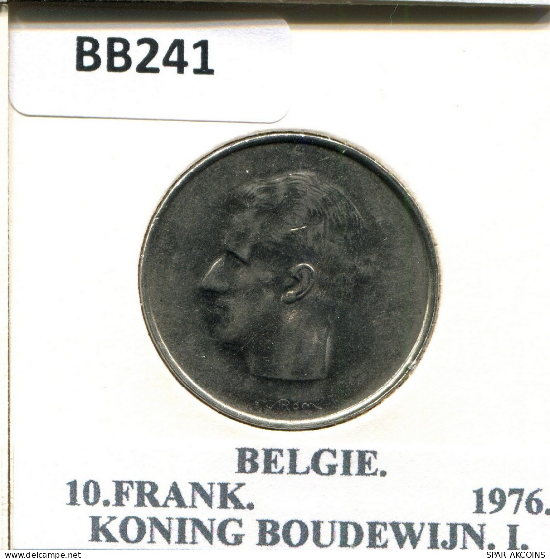 10 FRANCS 1976 DUTCH Text BELGIQUE BELGIUM Pièce #BB241.F - 10 Frank