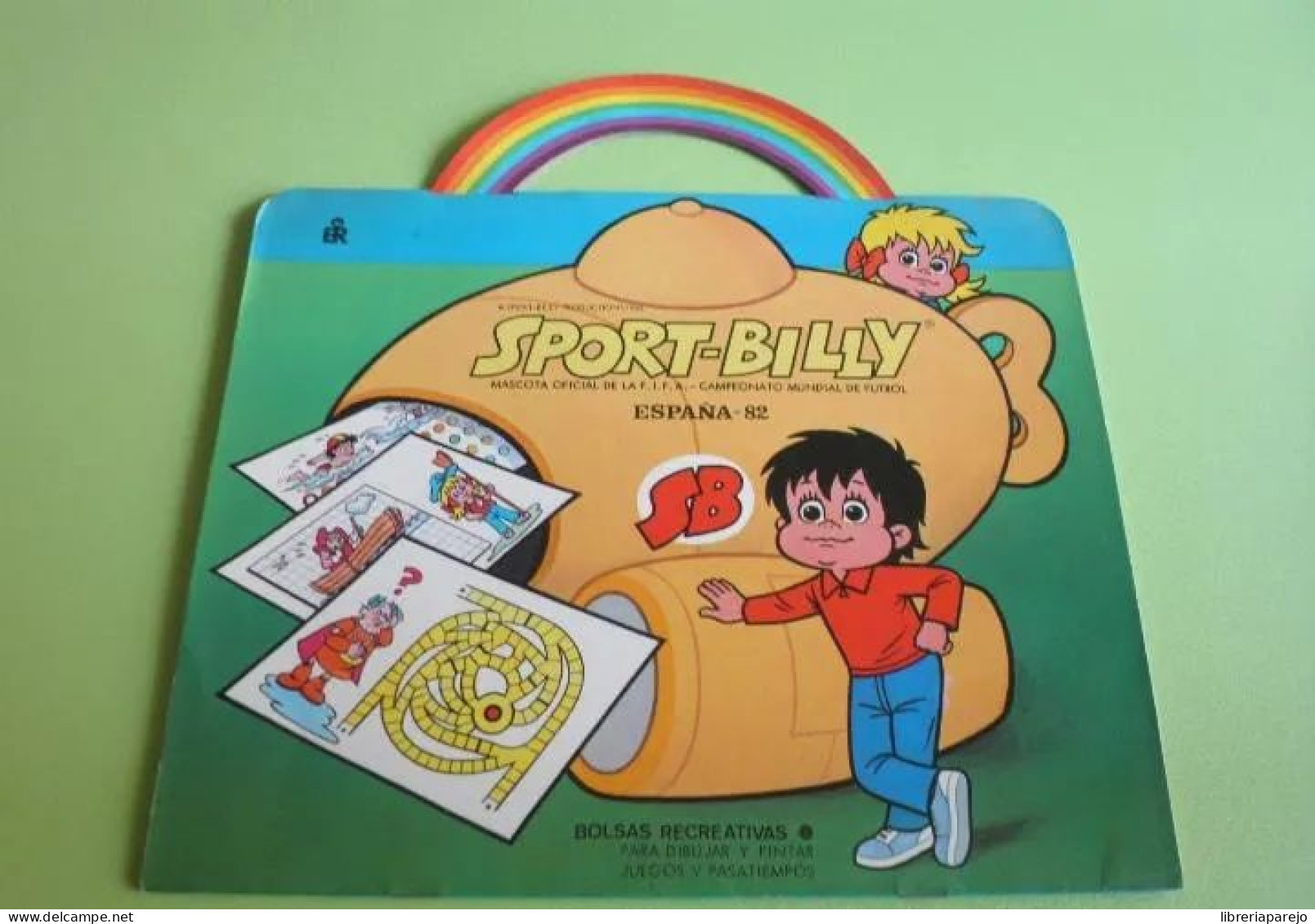 LOTE 2 BOLSAS RECREATIVAS SPORT-BILLY MUNDIAL FÚTBOL ESPAÑA 82 SIN USAR DISTINTAS EDITORIAL ROMA ** - Kinder- Und Jugendbücher