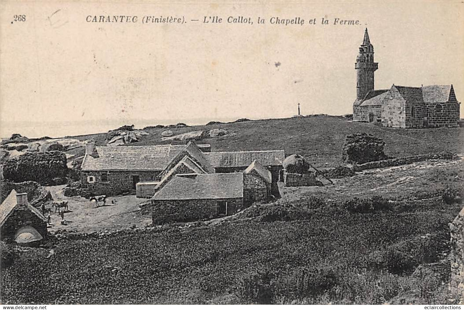 Carantec         29         L'ile Callot, La Chapelle Et La Ferme          N° 268     (voir Scan) - Carantec