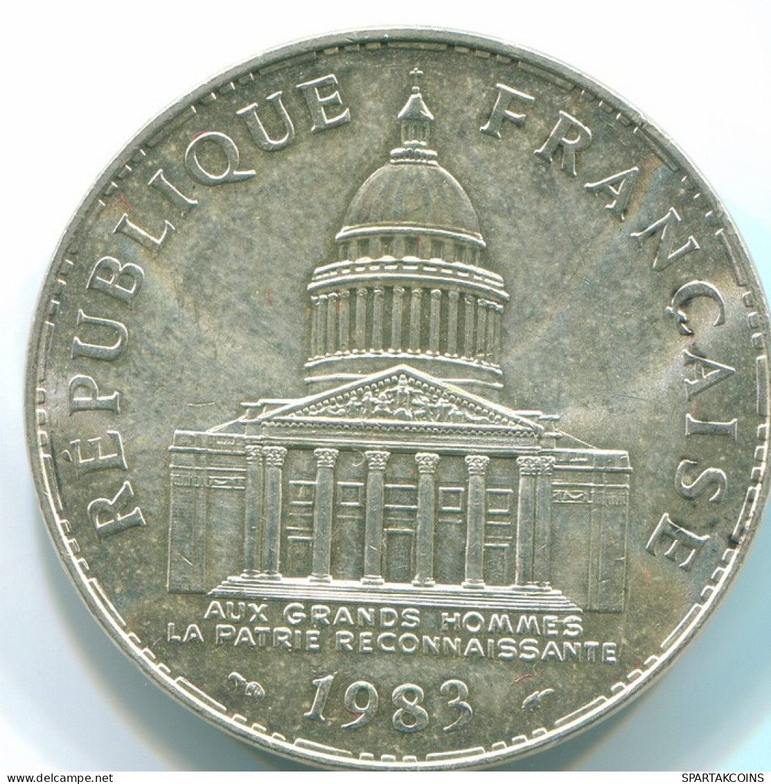 100 FRANCS 1983 FRANCIA FRANCE Moneda PANTHEON PLATA UNC #FR1025.24.E - 100 Francs