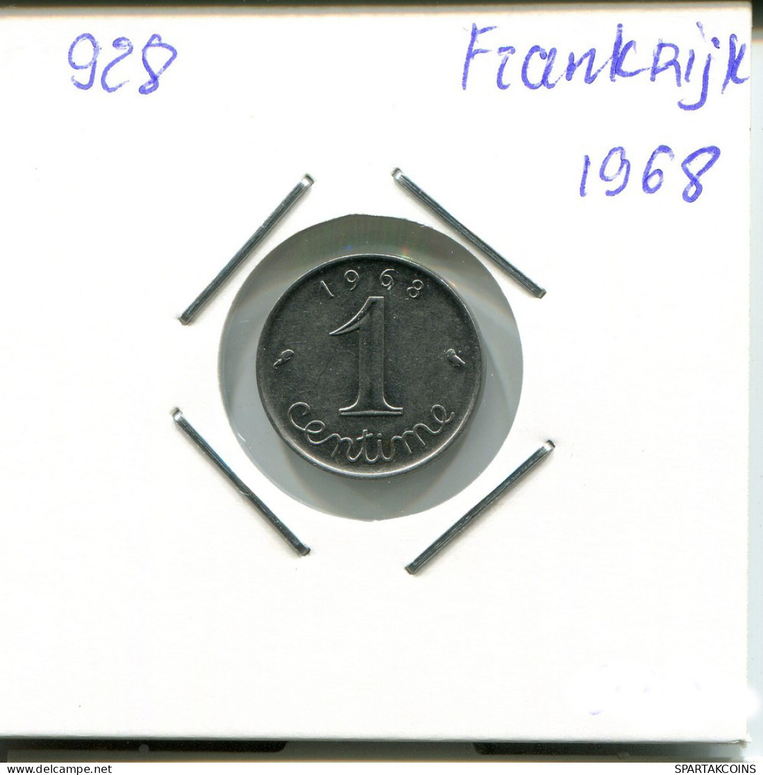 1 CENTIME 1968 FRANCIA FRANCE Moneda #AM944.E - 1 Centime