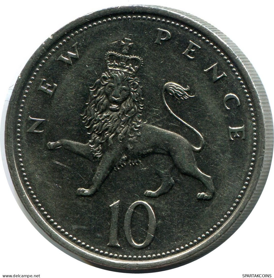 10 NEW PENCE 1977 UK GREAT BRITAIN Coin #AZ023.U - 10 Pence & 10 New Pence