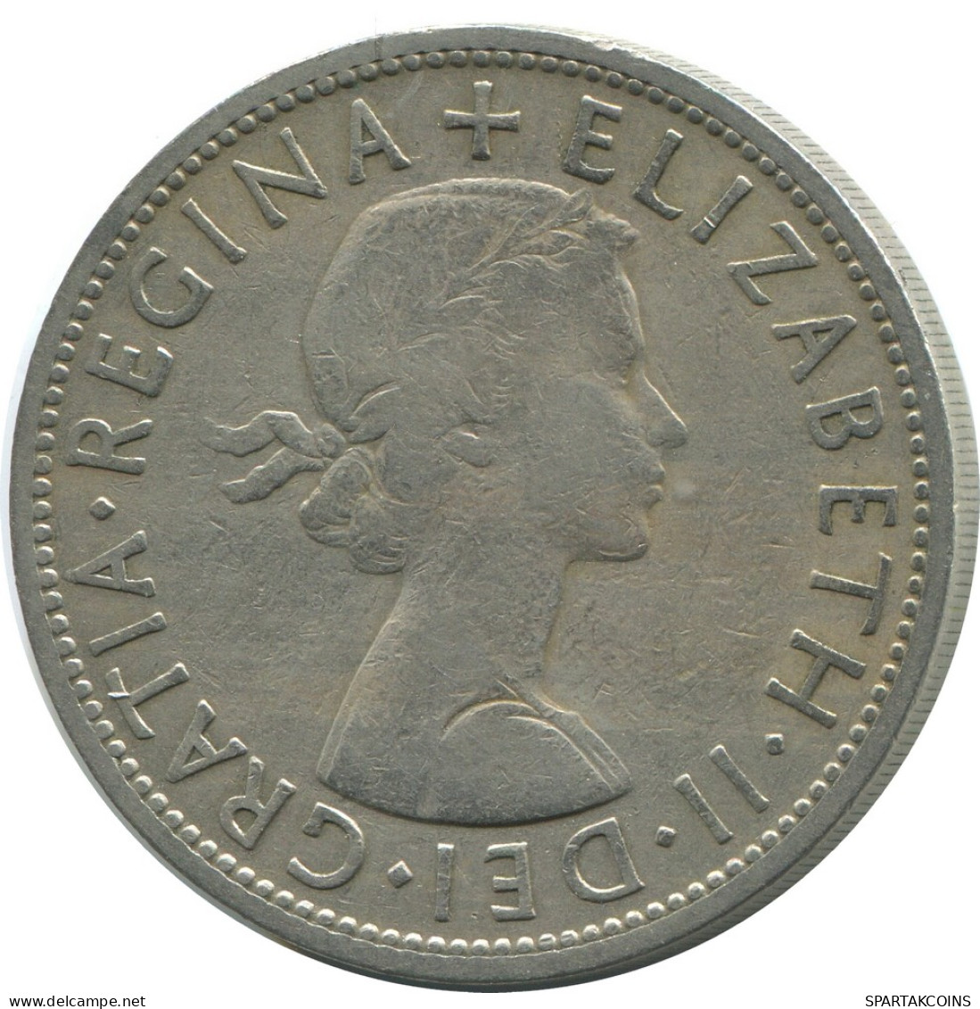 HALF CROWN 1956 UK GREAT BRITAIN Coin #AH015.1.U - K. 1/2 Crown