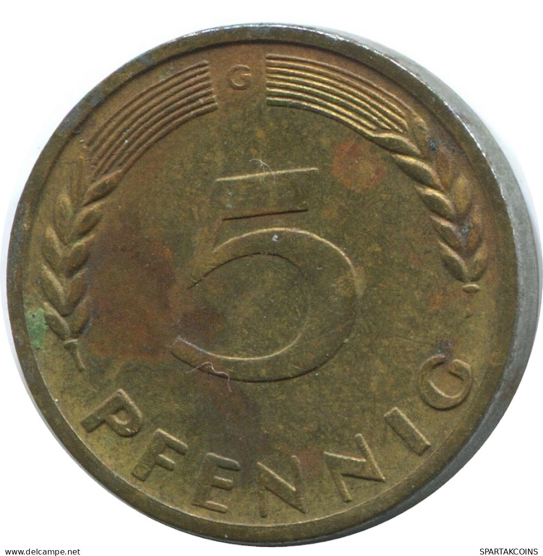 5 PFENNIG 1950 G WEST & UNIFIED GERMANY Coin #AD867.9.U - 5 Pfennig