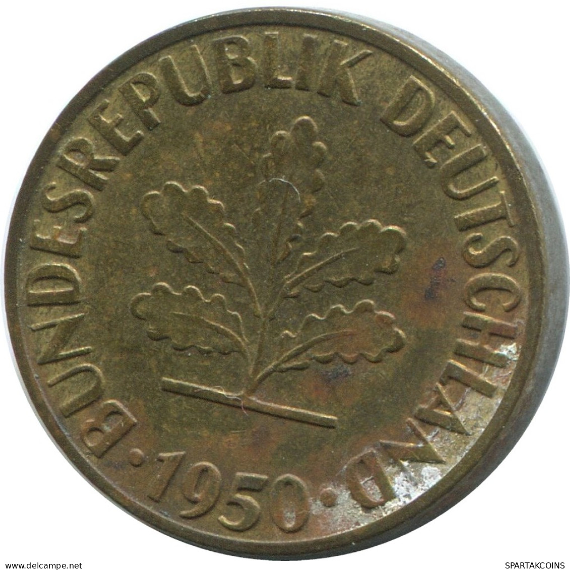 5 PFENNIG 1950 G WEST & UNIFIED GERMANY Coin #AD867.9.U - 5 Pfennig
