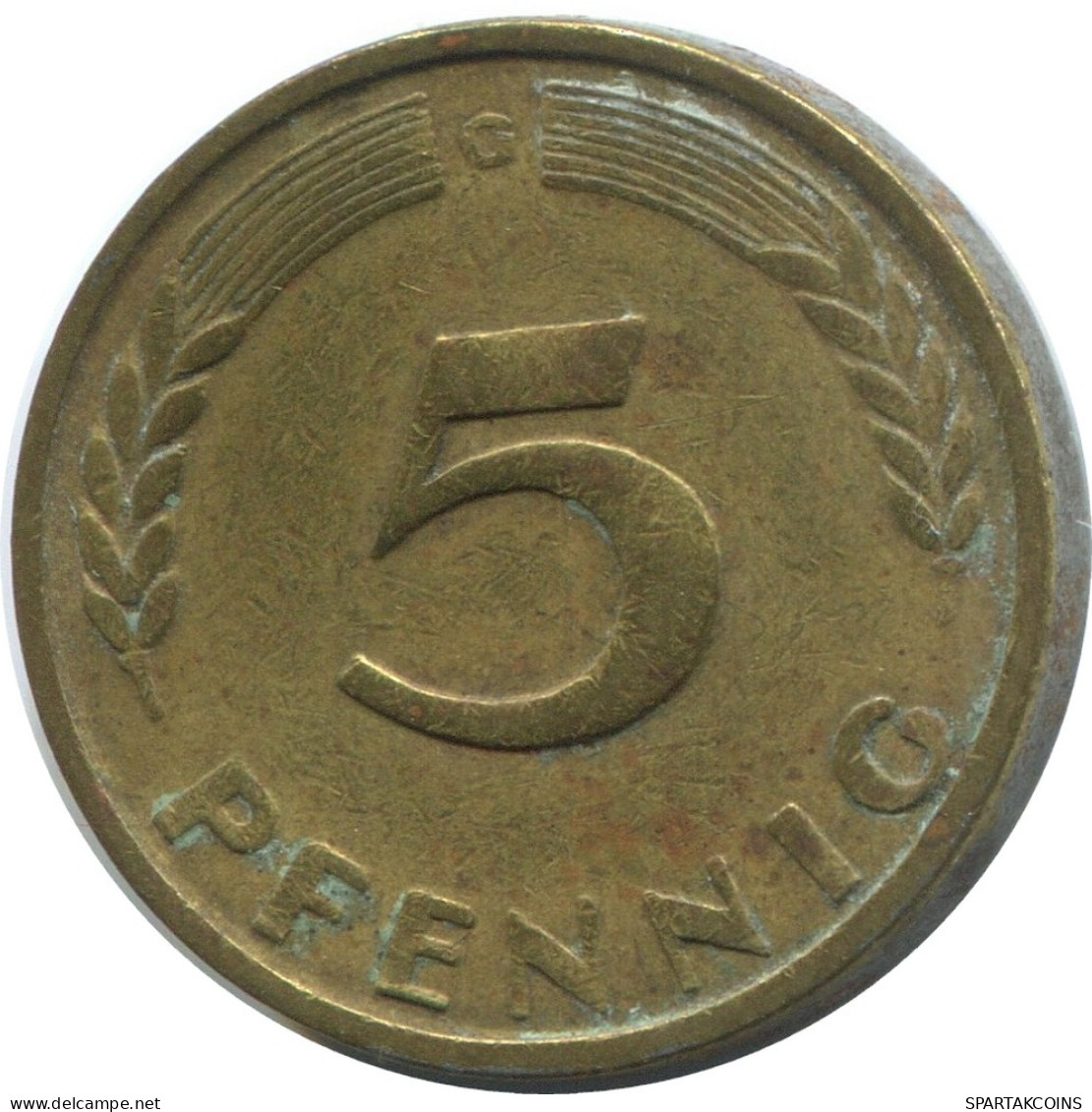 5 PFENNIG 1949 C BRD DEUTSCHLAND Münze GERMANY #AD871.9.D - 5 Pfennig