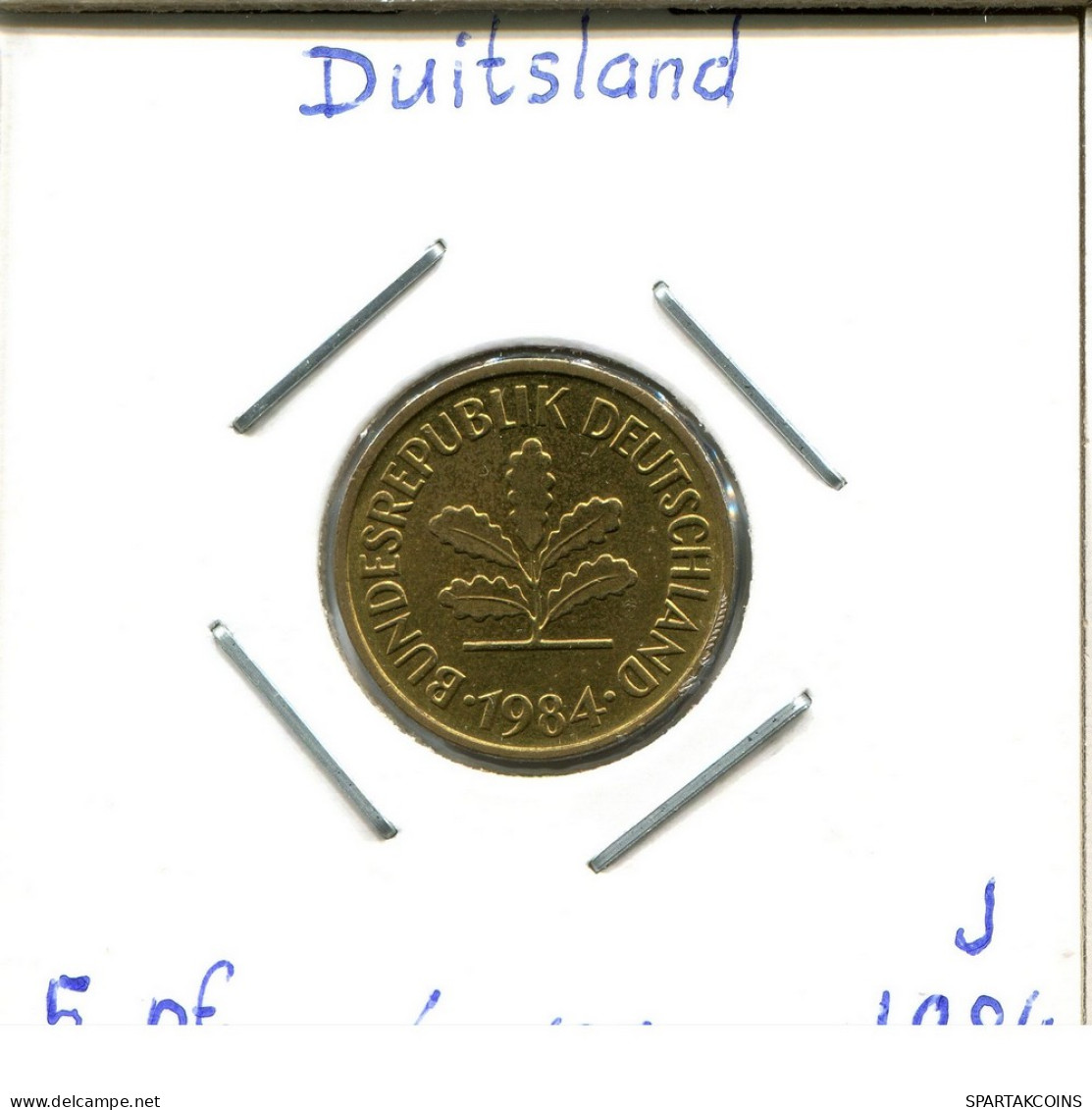 5 PFENNIG 1984 J BRD DEUTSCHLAND Münze GERMANY #DC436.D - 5 Pfennig