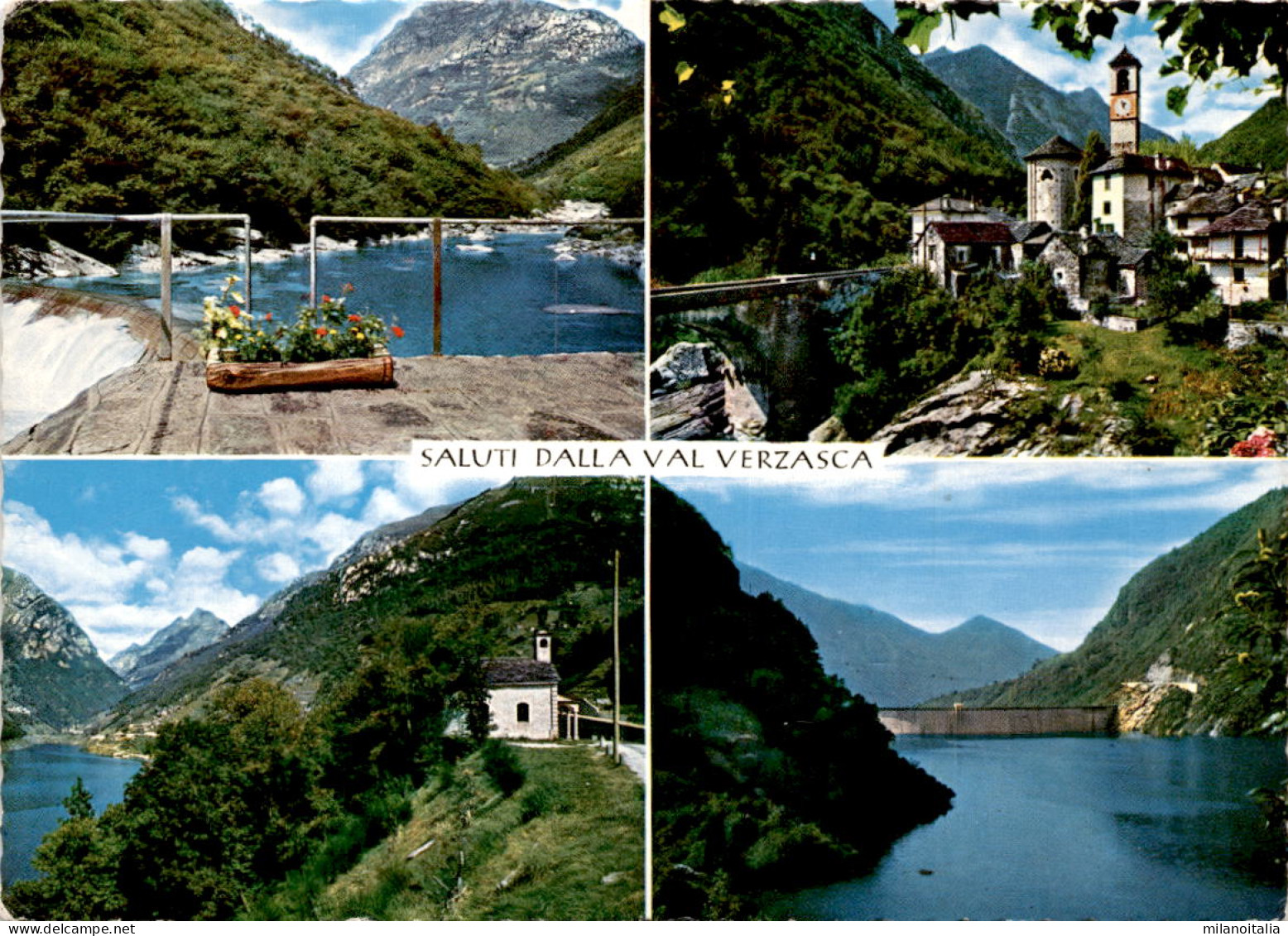 Saluti Dalla Val Verzasca - 4 Bilder (6785) * 25. 10. 1971 - Verzasca