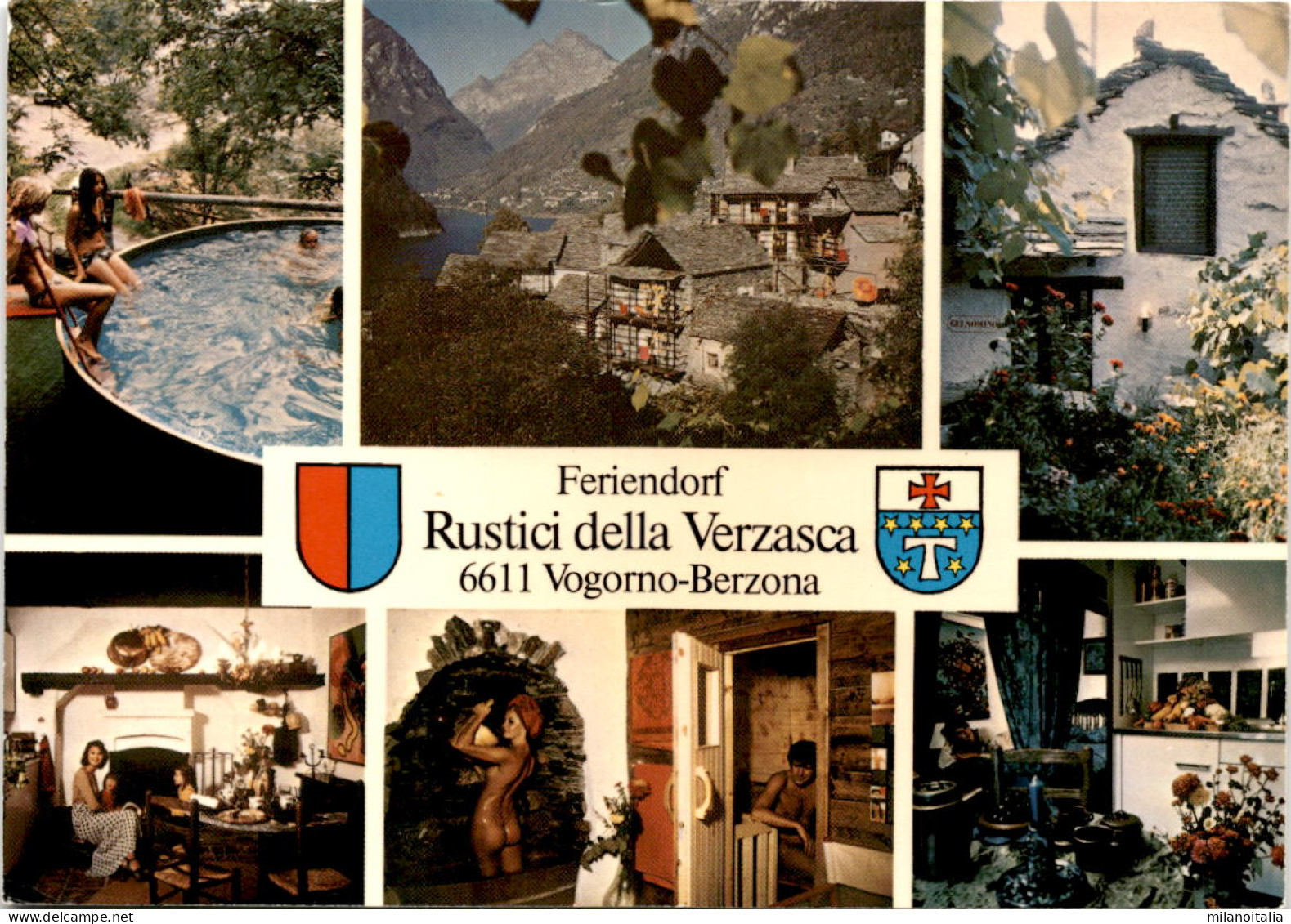 Feriendorf Rustici Della Versazca - Vogorno-Berzona - 6 Bilder * 30. 4. 1980 - Vogorno