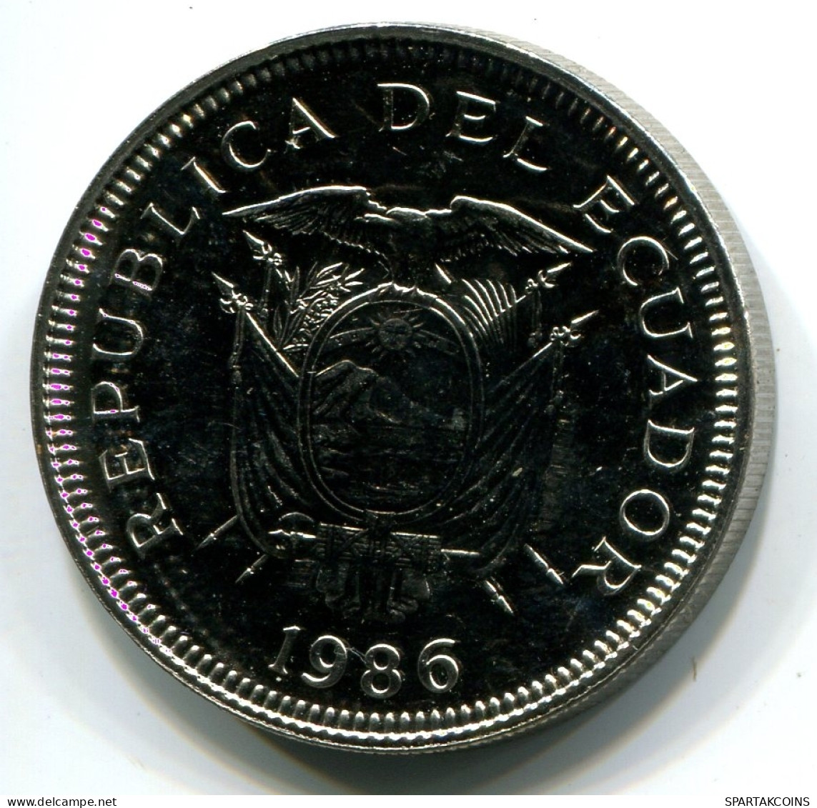 1 SUCRE 1986 ECUADOR UNC Moneda #W11124.E - Equateur