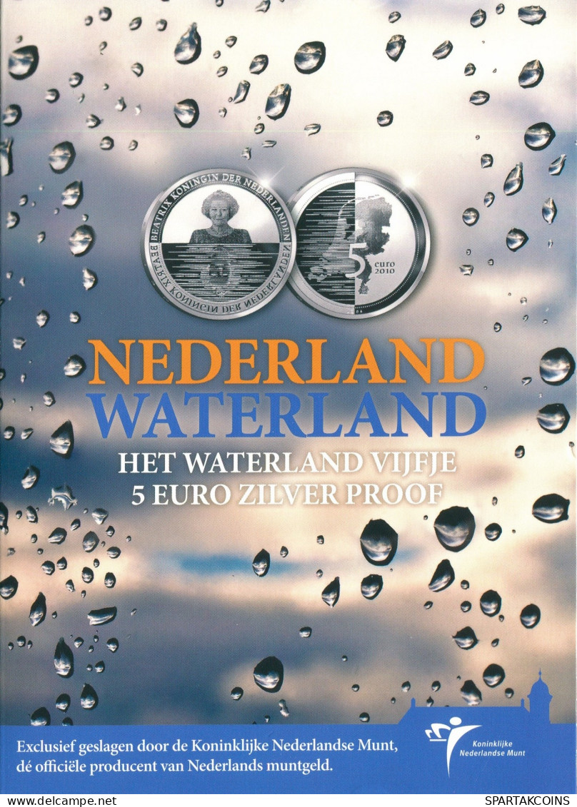 NIEDERLANDE NETHERLANDS 5 EURO 2010 SILBER PROOF #SET1091.22.D - Jahressets & Polierte Platten