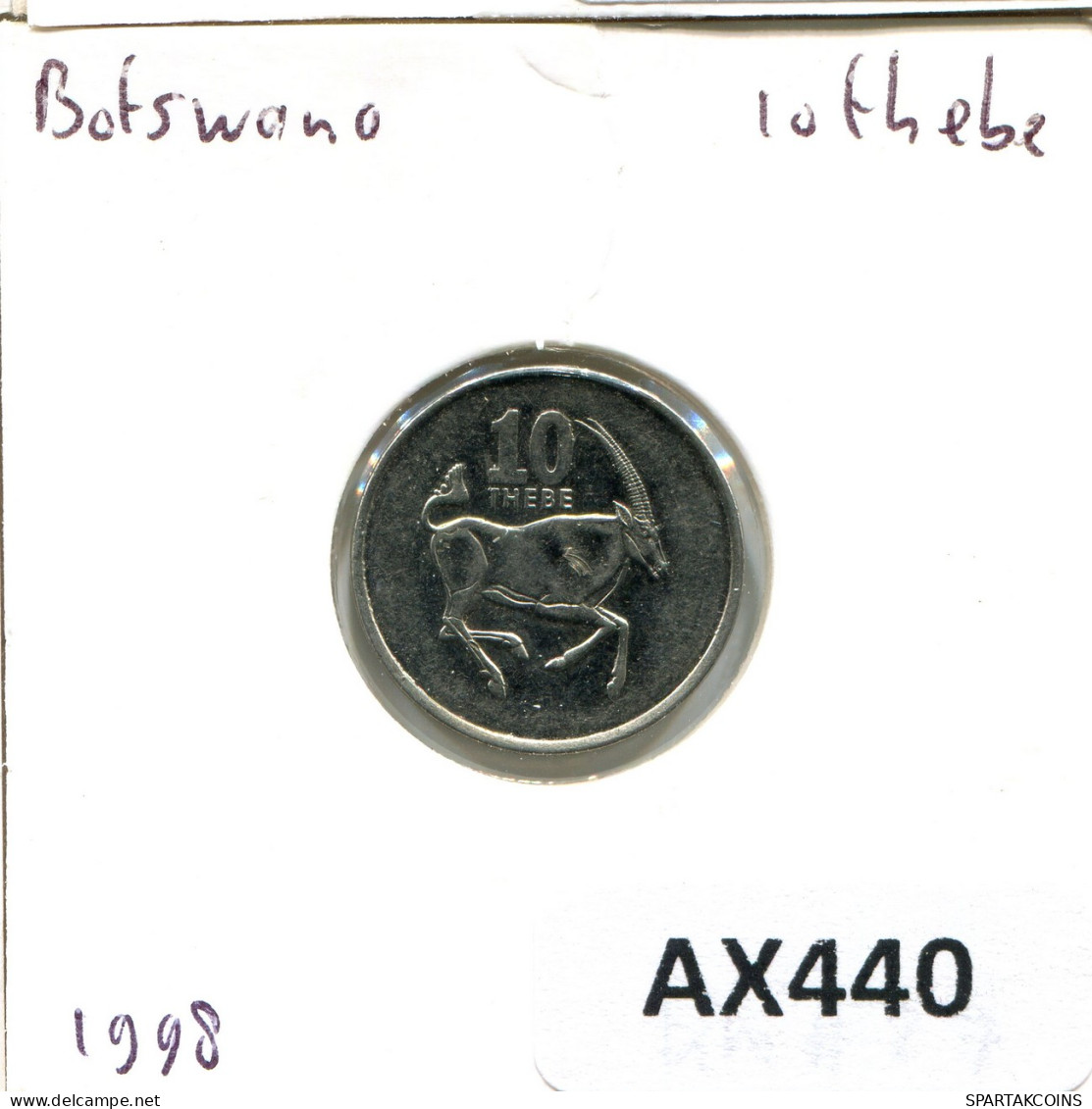 10 THEBE 1998 BOTSWANA Moneda #AX440.E - Botswana