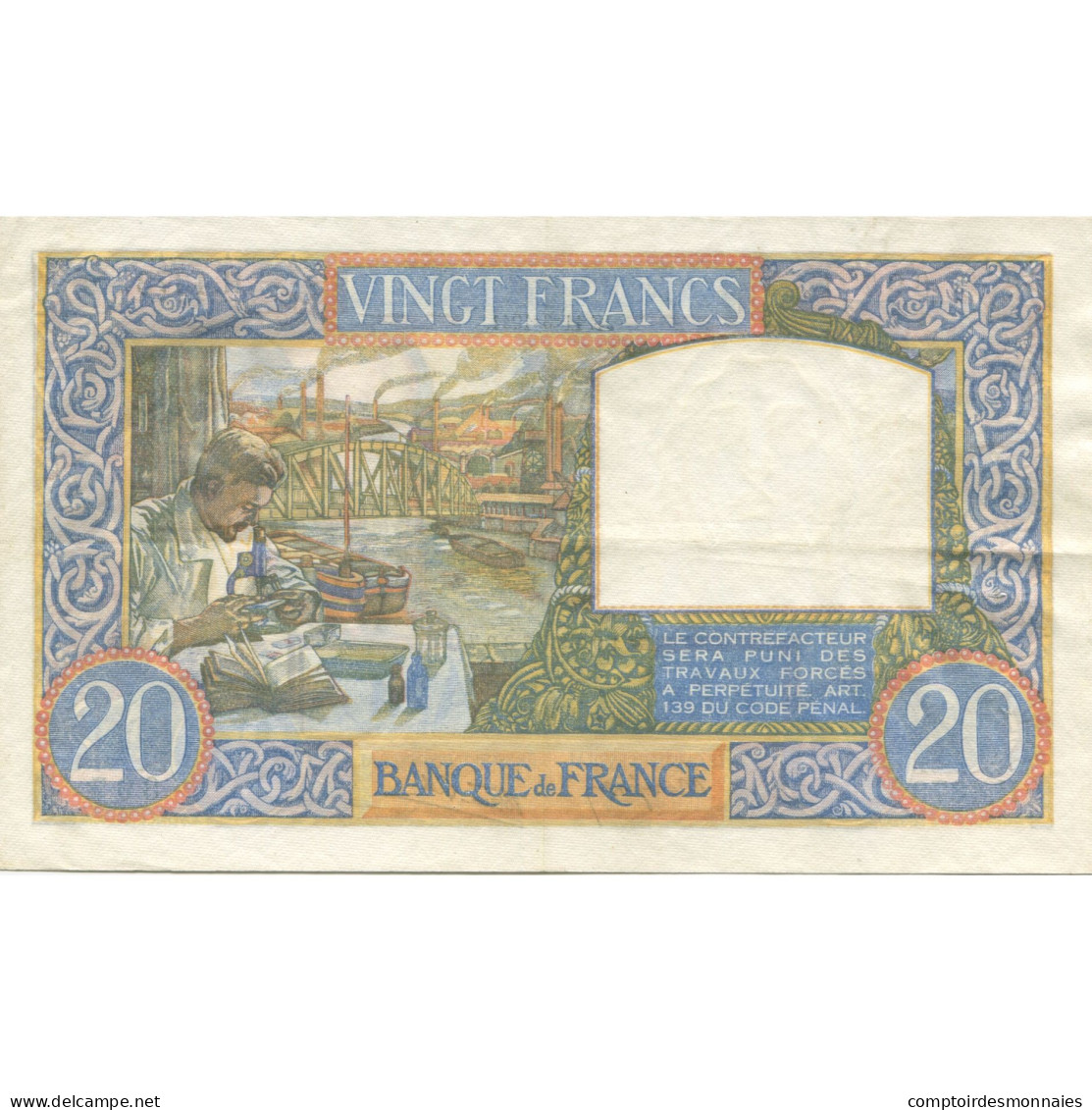 France, 20 Francs, Science Et Travail, 1941, H.4373, SUP, Fayette:12.15, KM:92b - 20 F 1939-1942 ''Science Et Travail''