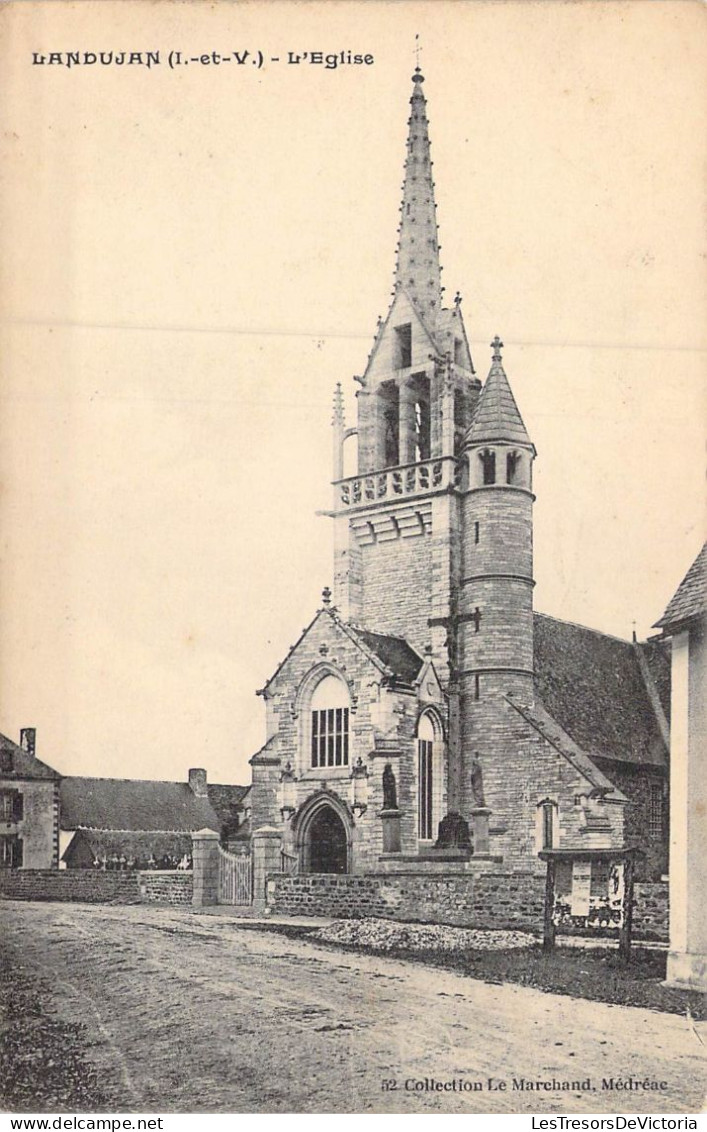 FRANCE - 35 - Landujan - L'Eglise - Carte Postale Ancienne - Andere & Zonder Classificatie