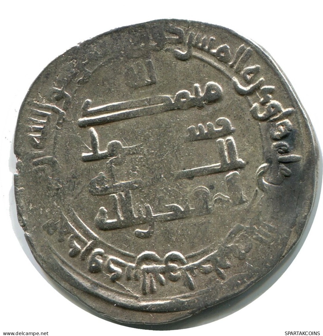 ABBASID AL-MUQTADIR AH 295-320/ 908-932 AD Silver DIRHAM #AH175.45.U - Orientales