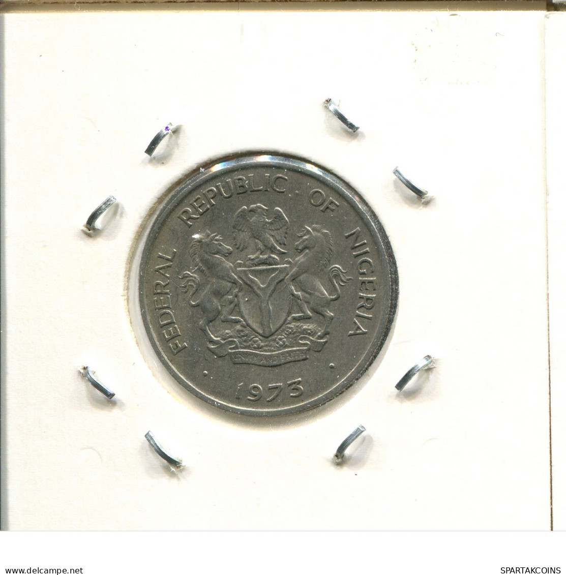 10 KOBO 1973 NIGERIA Moneda #AS392.E - Nigeria