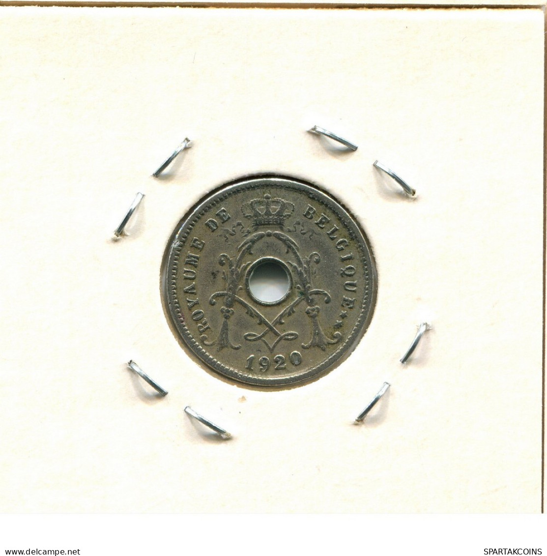 5 CENTIMES 1920 Französisch Text BELGIEN BELGIUM Münze #BA250.D - 5 Cent