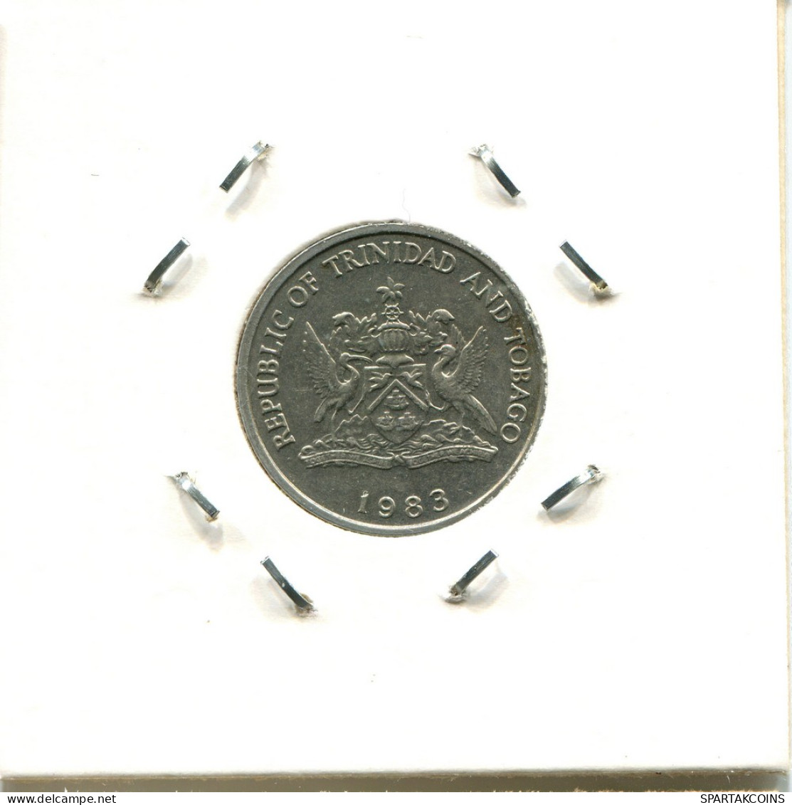 25 CENTS 1983 TRINIDAD AND TOBAGO Coin #BA129.U - Trinité & Tobago