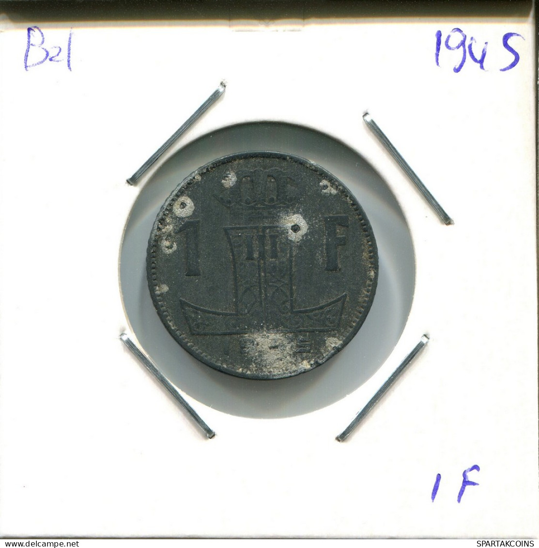 1 FRANC 1945 BELGIE-BELGIQUE BELGIUM Coin #AU616.U - 1 Franc