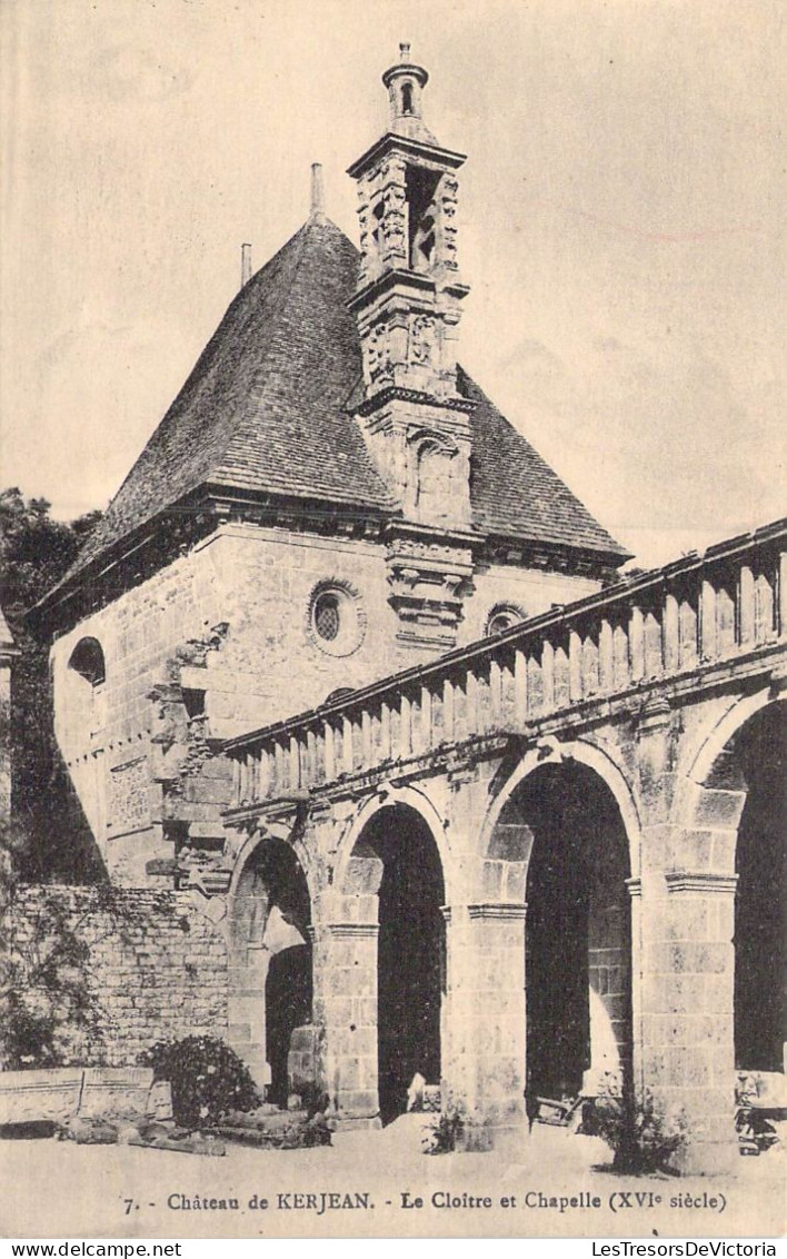 FRANCE - 29 - Saint-Vougay - Château De Kerjean - Le Cloître Et Chapelle - Carte Postale Ancienne - Saint-Vougay