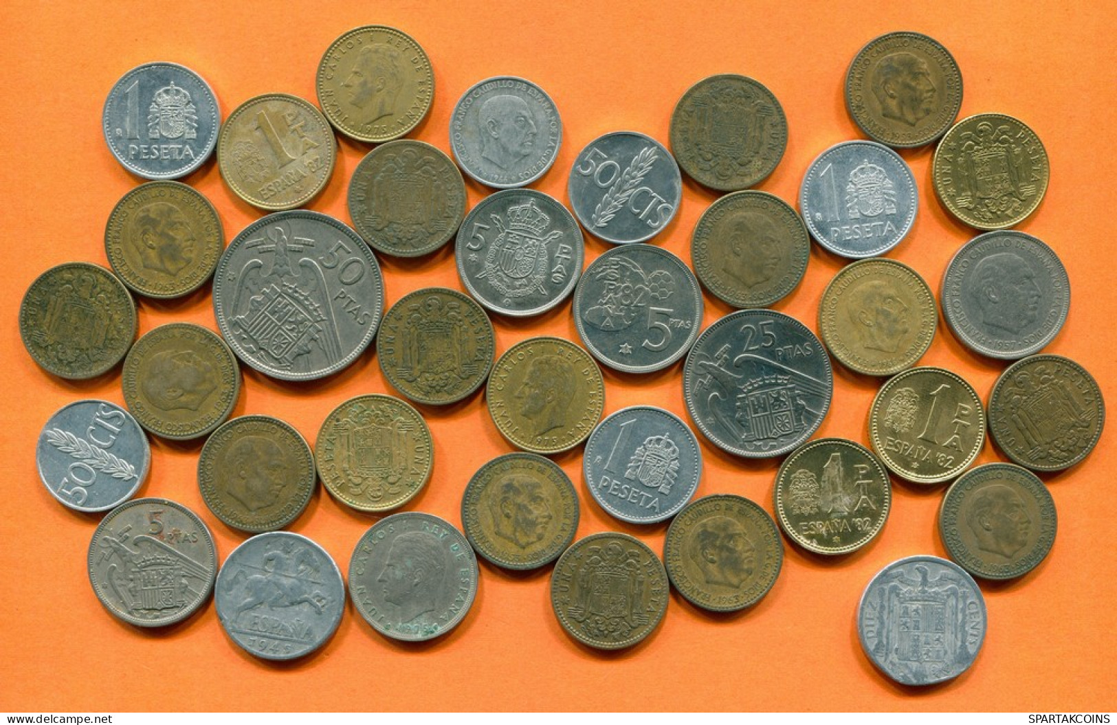 ESPAÑA Moneda SPAIN SPANISH Moneda Collection Mixed Lot #L10265.2.E -  Colecciones