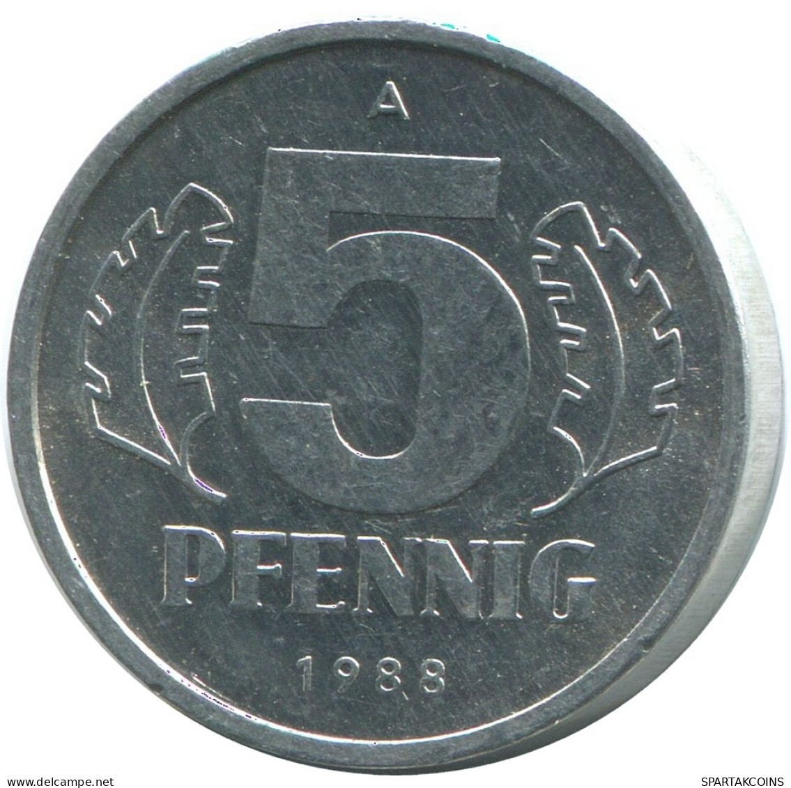 5 PFENNIG 1988 A DDR EAST DEUTSCHLAND Münze GERMANY #AE002.D - 5 Pfennig