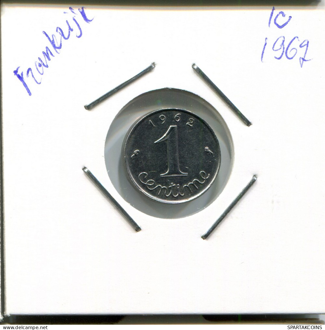 1 CENTIME 1962 FRANCE Pièce Française #AN867.F - 1 Centime