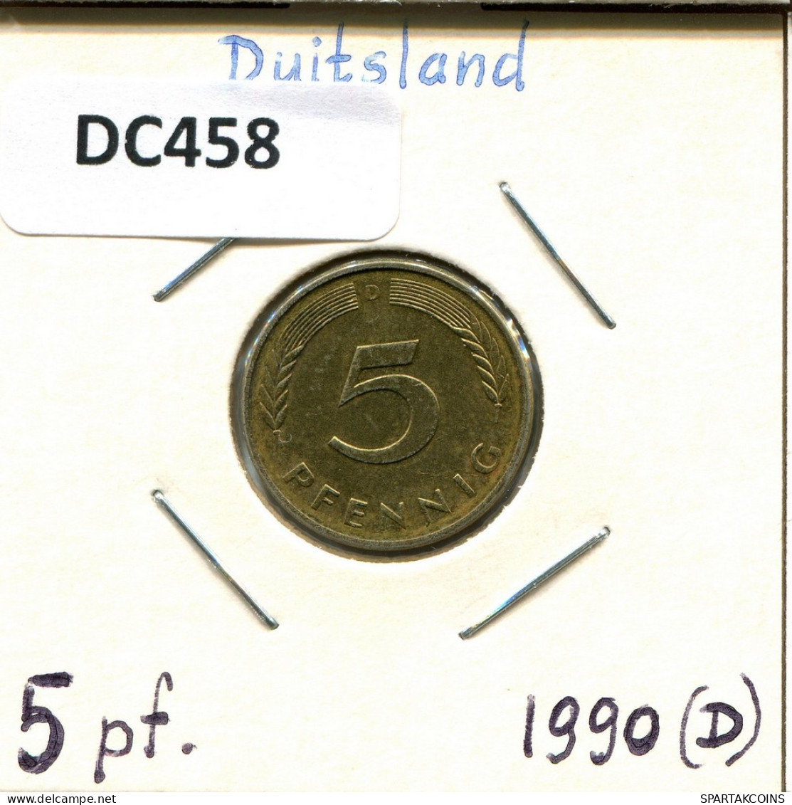 5 PFENNIG 1990 D BRD DEUTSCHLAND Münze GERMANY #DC458.D - 5 Pfennig