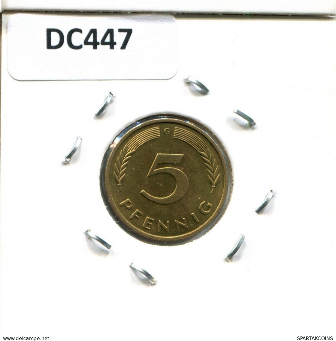 5 PFENNIG 1987 G BRD DEUTSCHLAND Münze GERMANY #DC447.D - 5 Pfennig