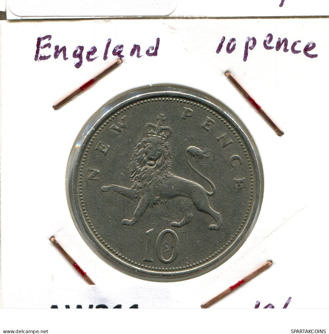 10 PENCE 1969 UK GREAT BRITAIN Coin #AW211.U - 10 Pence & 10 New Pence