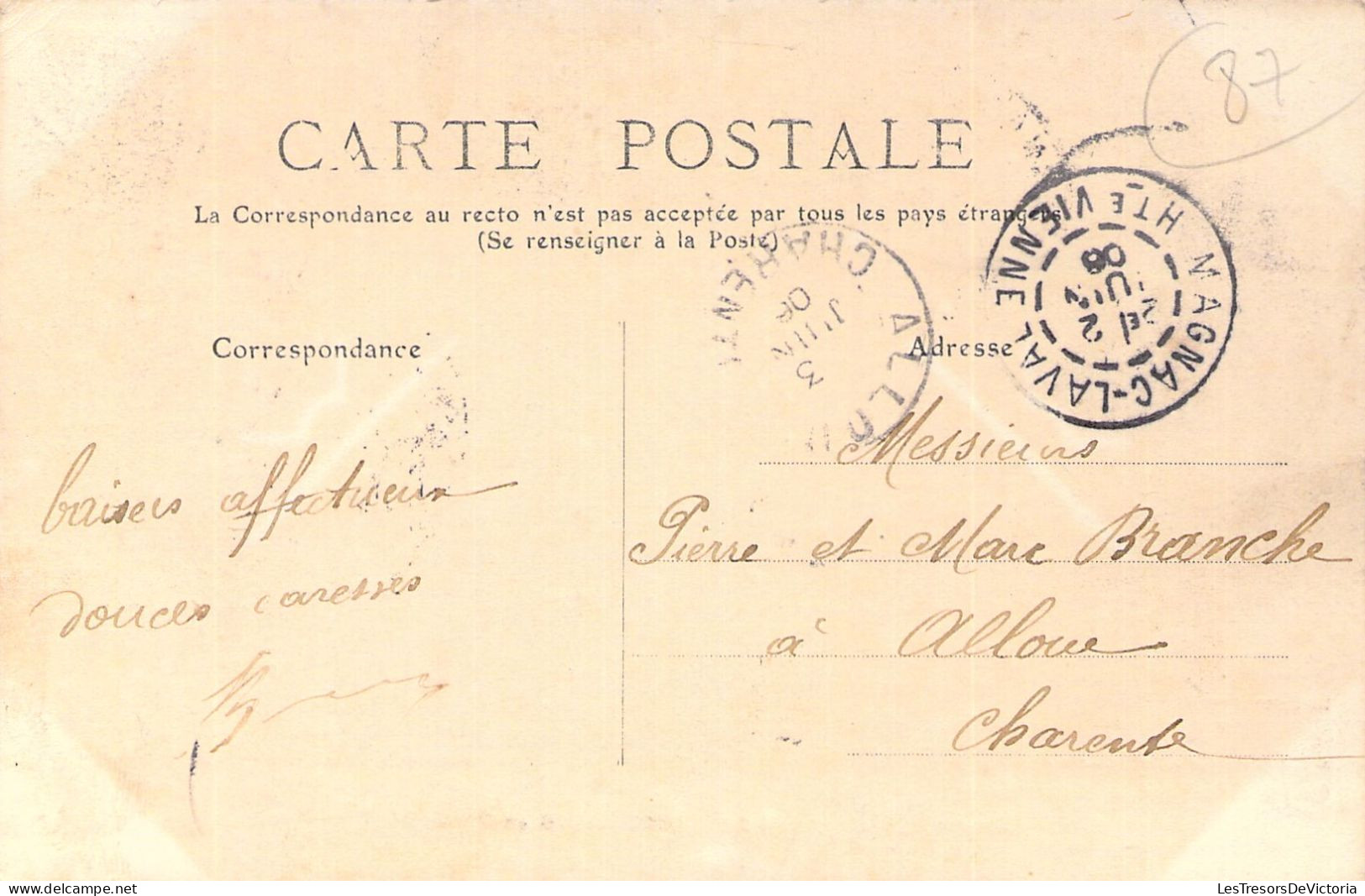 FOLKLORE - Limousines Au Barbichet - Carte Postale Ancienne - Trachten