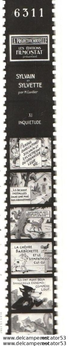 Lot De 10  Films Fixes Sylvain Et Sylvette Du N°6311 Au Numéro 6320 - Bobinas De Cine: 35mm - 16mm - 9,5+8+S8mm