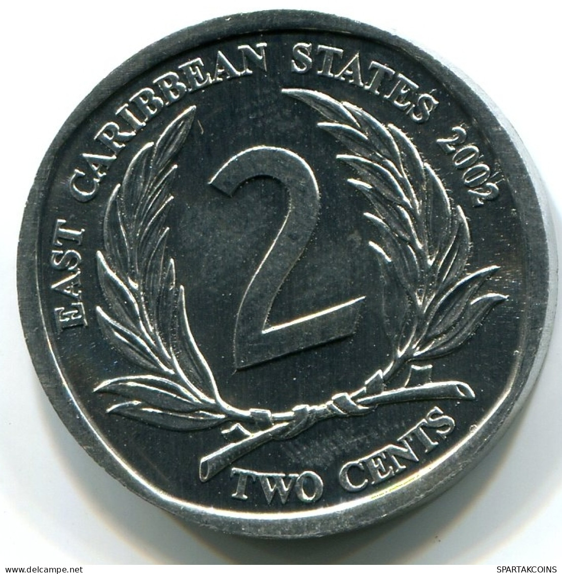 2 CENTS 2002 OST-KARIBIK EAST CARIBBEAN UNC Münze #W10810.D - Caraibi Orientali (Stati Dei)