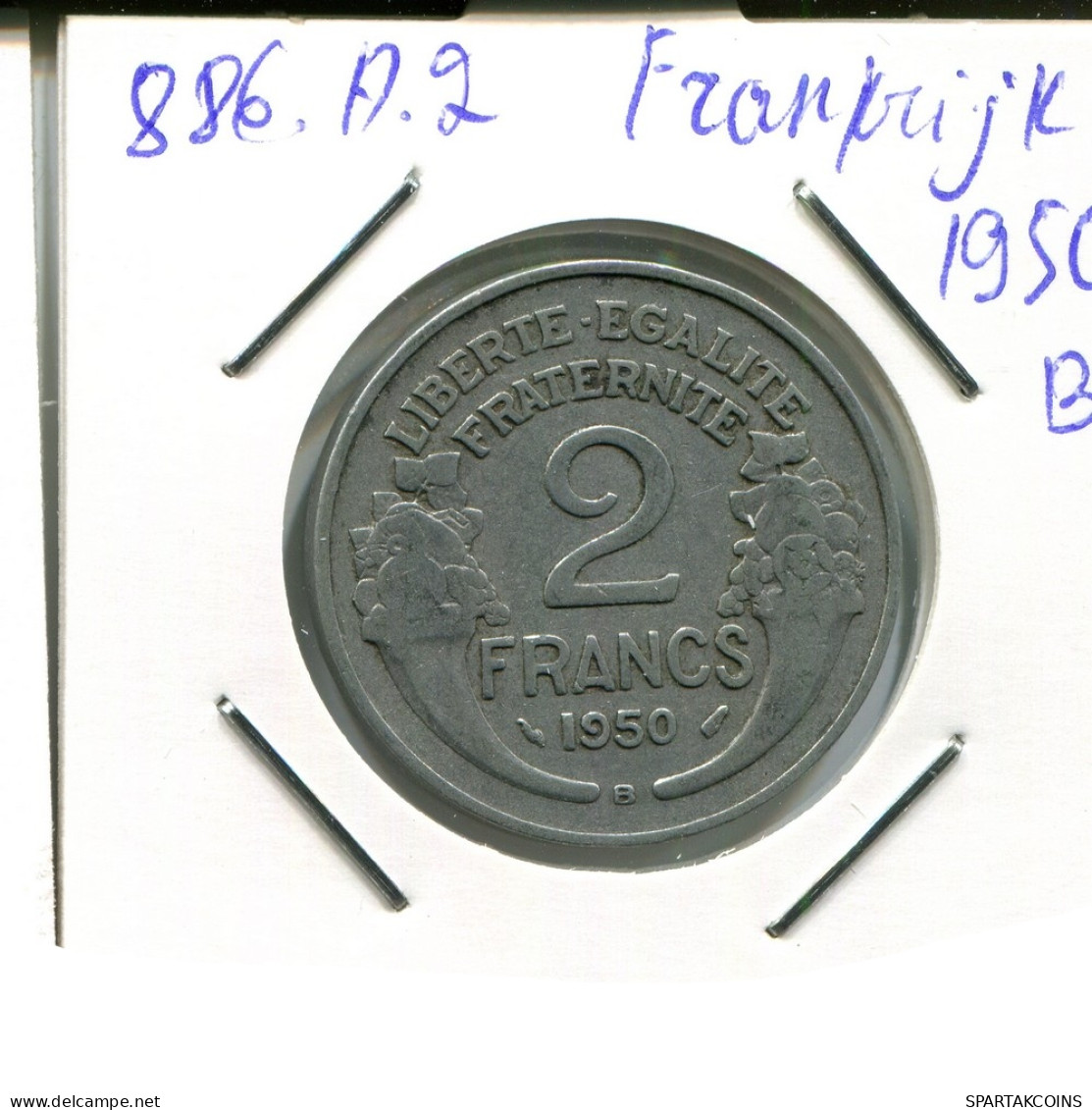 2 FRANCS 1950 B FRANCE French Coin #AN361 - 2 Francs