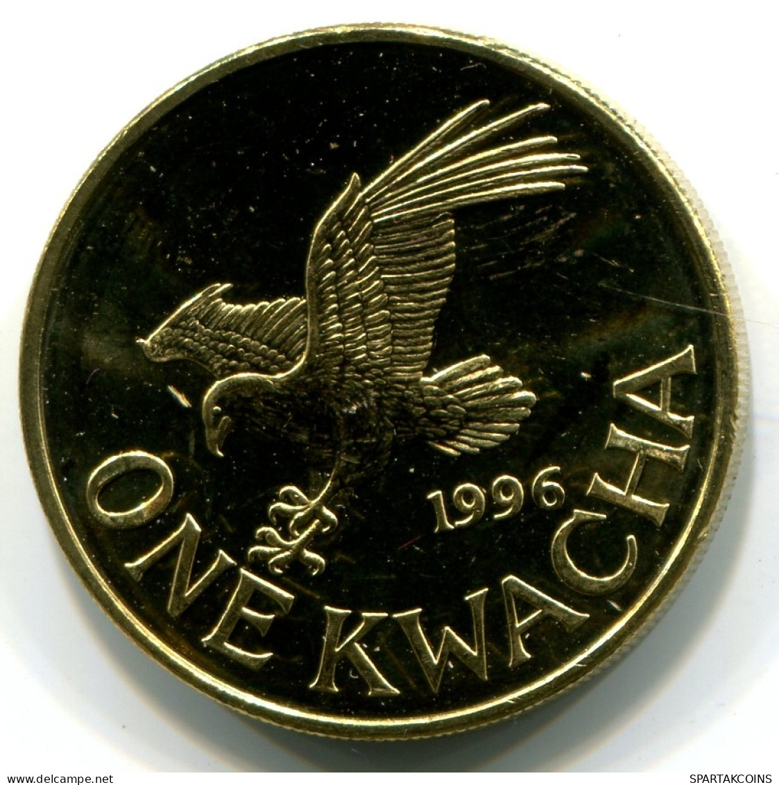 1 KWACHA 1996 MALAWI UNC Flying Eagle Münze #W11095.D - Malawi