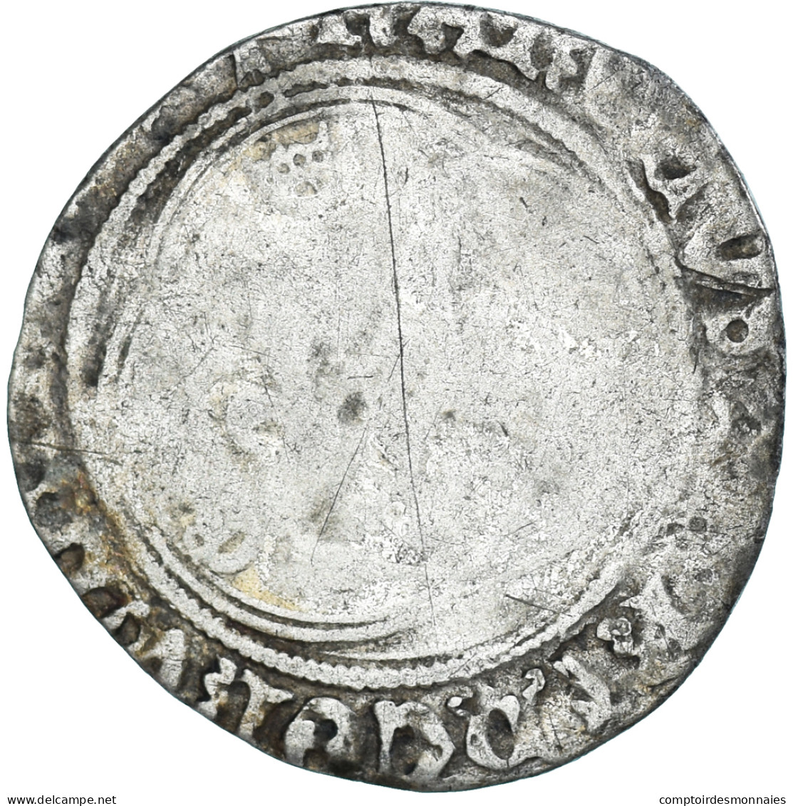 Monnaie, France, Charles VIII, Blanc, 1483-1498, Atelier Incertain, Rogné, B - 1483-1498 Karl VIII. Der Freundliche