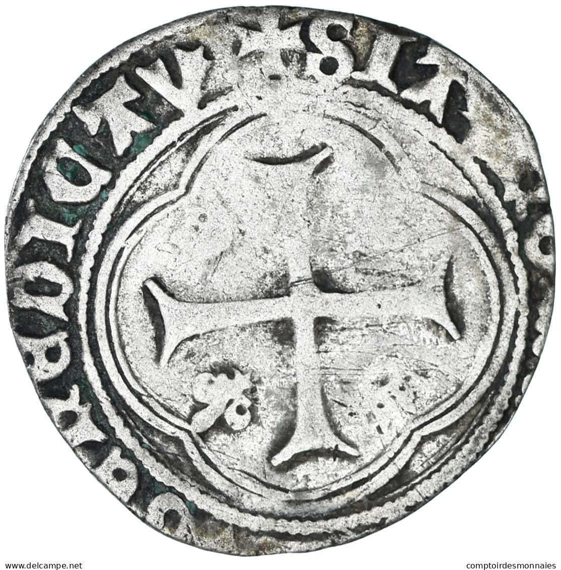 Monnaie, France, Charles VIII, Blanc, 1483-1498, Atelier Incertain, Rogné, B - 1483-1498 Karl VIII. Der Freundliche